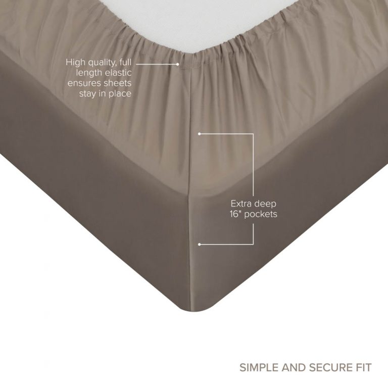 amazon photography example of product infographic shot with taup bed sheets in melbourne